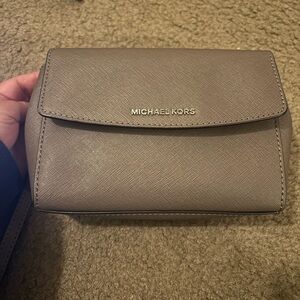 Michael Kors Taupe Clutch